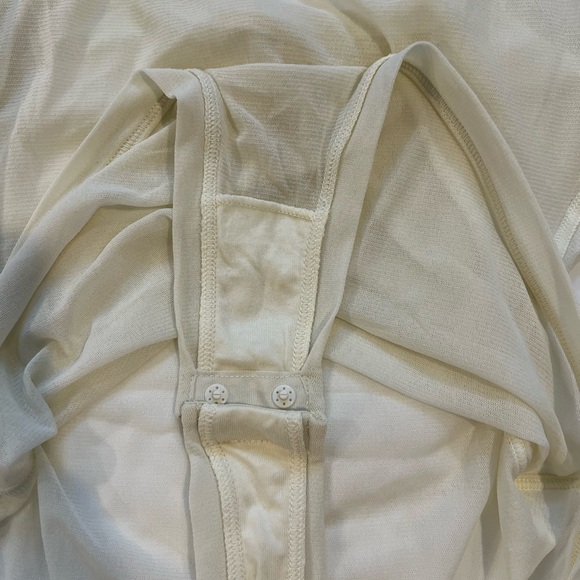 SKIMS Summer Mesh Cream Spaghetti Strap Bodysuit - Picture 5 of 7